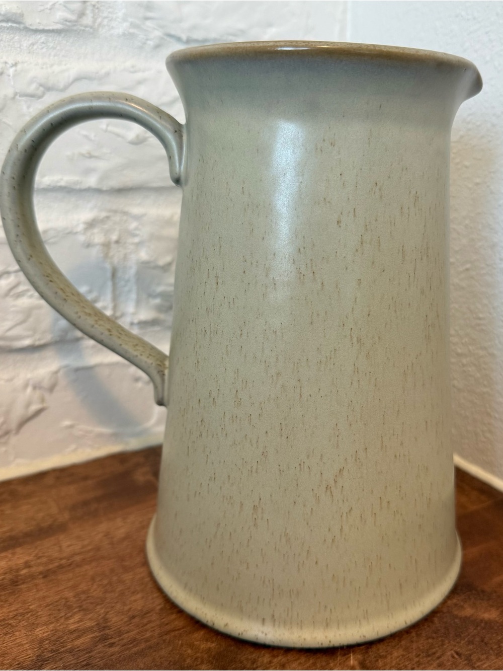 Magnolia French Grey Ceramic Pitcher Reactive Glaze Farmhouse Vase